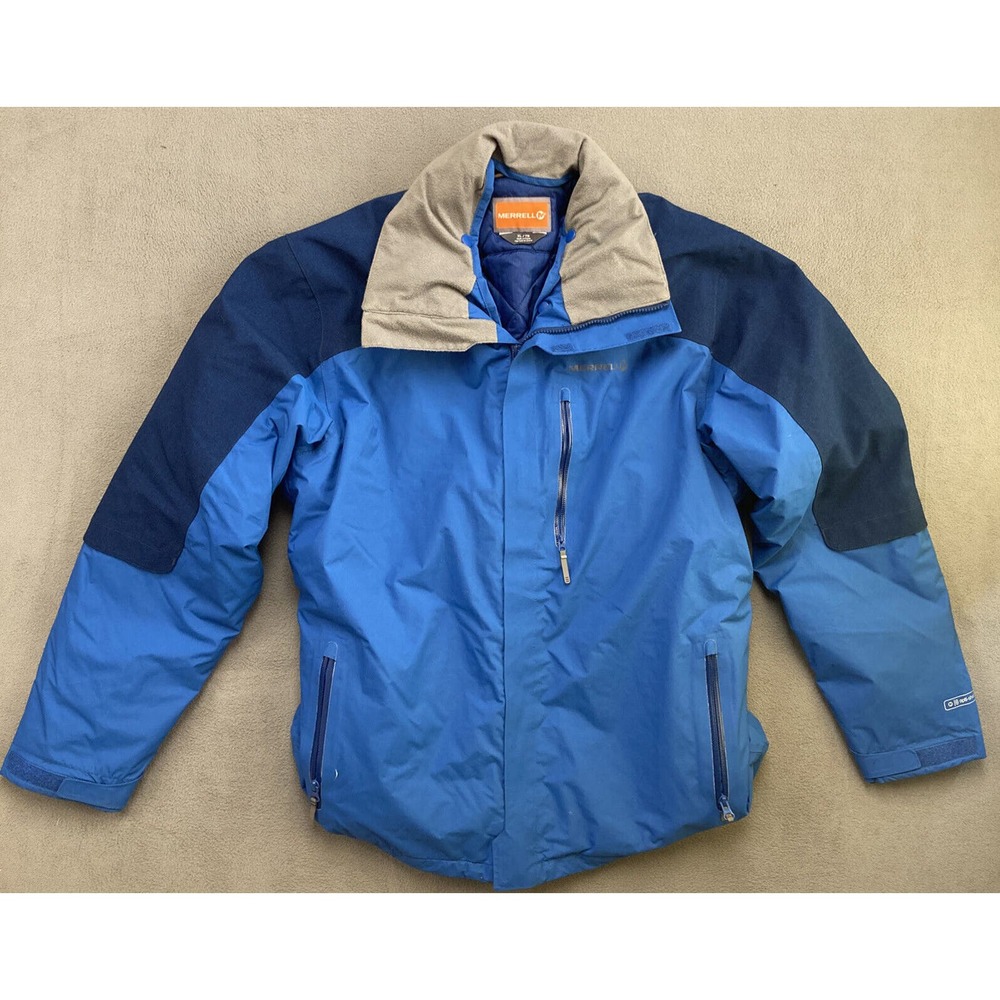 Merrell Opti-Shell 3-in-1 Jacket Mens Size XL Blue Quilted Lining Waterproof